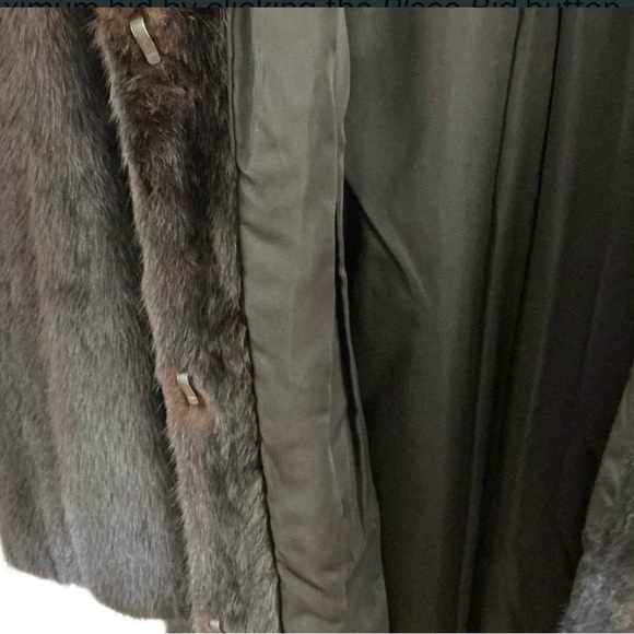 Luxurious Dark Brown Mink Coat - Picture 8 of 9